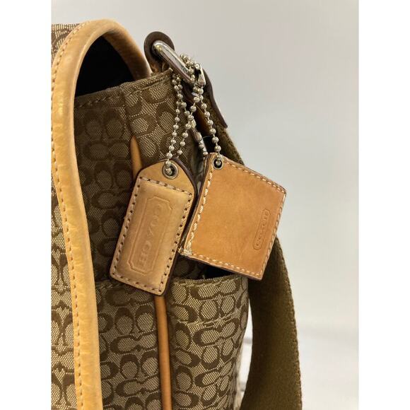 COACH F77004 CANVAS SIGNATURE LARGE CROSSBODY BAG(ASIS) - Picture 3 of 16